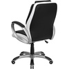 image:imageFlash Furniture MidBack Black and White LeatherSoft Executive Swivel Office Chair with Arms
