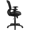 image:imageFlash Furniture MidBack Transparent Black Mesh Executive Swivel Office Chair with Adjustable Arms