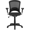 image:imageFlash Furniture MidBack Transparent Black Mesh Executive Swivel Office Chair with Adjustable Arms