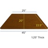 image:imageFlash Furniture Mobile 225W x 45L Trapezoid Grey HP Laminate Activity Table  Standard Height Adjustable LegsOak