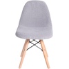 image:imageFlash Furniture Modern Zula Kids Modern Padded Armless Faux Sherpa Accent Chairs with Beechwood Legs  Gray