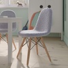 image:imageFlash Furniture Modern Zula Kids Modern Padded Armless Faux Sherpa Accent Chairs with Beechwood Legs  Gray