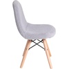 image:imageFlash Furniture Modern Zula Kids Modern Padded Armless Faux Sherpa Accent Chairs with Beechwood Legs  Gray