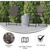image:imageFlash Furniture Mystic Folding Patio Sling Chairs Outdoor Textilene Lawn Chairs with Armrests Set of 2 GrayBrown