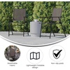 image:imageFlash Furniture Mystic Folding Patio Sling Chairs Outdoor Textilene Lawn Chairs with Armrests Set of 2 GrayBrown