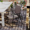image:imageFlash Furniture Mystic Folding Patio Sling Chairs Outdoor Textilene Lawn Chairs with Armrests Set of 2 GrayBrown