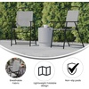 image:imageFlash Furniture Mystic Folding Patio Sling Chairs Outdoor Textilene Lawn Chairs with Armrests Set of 2 GrayGrey