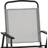 image:imageFlash Furniture Mystic Folding Patio Sling Chairs Outdoor Textilene Lawn Chairs with Armrests Set of 2 GrayGrey