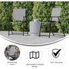 image:imageFlash Furniture Mystic Folding Patio Sling Chairs Outdoor Textilene Lawn Chairs with Armrests Set of 2 GrayGrey