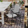 image:imageFlash Furniture Mystic Folding Patio Sling Chairs Outdoor Textilene Lawn Chairs with Armrests Set of 2 GrayGrey