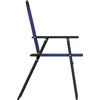 image:imageFlash Furniture Mystic Folding Patio Sling Chairs Outdoor Textilene Lawn Chairs with Armrests Set of 2 GrayNavy