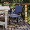 image:imageFlash Furniture Mystic Folding Patio Sling Chairs Outdoor Textilene Lawn Chairs with Armrests Set of 2 GrayNavy