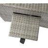 image:imageFlash Furniture Nemo IndoorOutdoor Patio Wicker Rattan Recliner Lounge Chair with FlipUp Side Table Set of 2 BeigeBrownGray CushionsGray Frame