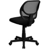 image:imageFlash Furniture Neri Low Back Black Mesh Swivel Task Office Chair with Curved Square BackBlack