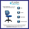 image:imageFlash Furniture Neri Low Back Black Mesh Swivel Task Office Chair with Curved Square BackBlue
