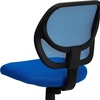 image:imageFlash Furniture Neri Low Back Black Mesh Swivel Task Office Chair with Curved Square BackBlue