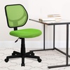 image:imageFlash Furniture Neri Low Back Black Mesh Swivel Task Office Chair with Curved Square BackGreen