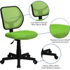 image:imageFlash Furniture Neri Low Back Black Mesh Swivel Task Office Chair with Curved Square BackGreen