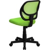 image:imageFlash Furniture Neri Low Back Black Mesh Swivel Task Office Chair with Curved Square BackGreen