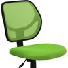 image:imageFlash Furniture Neri Low Back Black Mesh Swivel Task Office Chair with Curved Square BackGreen