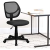 image:imageFlash Furniture Neri Low Back Black Mesh Swivel Task Office Chair with Curved Square BackGrey