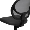 image:imageFlash Furniture Neri Low Back Black Mesh Swivel Task Office Chair with Curved Square BackGrey