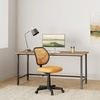 image:imageFlash Furniture Neri Low Back Black Mesh Swivel Task Office Chair with Curved Square BackOrange