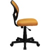 image:imageFlash Furniture Neri Low Back Black Mesh Swivel Task Office Chair with Curved Square BackOrange