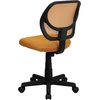 image:imageFlash Furniture Neri Low Back Black Mesh Swivel Task Office Chair with Curved Square BackOrange