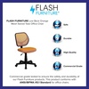 image:imageFlash Furniture Neri Low Back Black Mesh Swivel Task Office Chair with Curved Square BackOrange