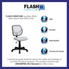 image:imageFlash Furniture Neri Low Back Black Mesh Swivel Task Office Chair with Curved Square BackWhite