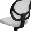 image:imageFlash Furniture Neri Low Back Black Mesh Swivel Task Office Chair with Curved Square BackWhite