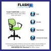 image:imageFlash Furniture Neri Low Back White Mesh Swivel Task Office Chair with ArmsGreen
