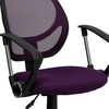 image:imageFlash Furniture Neri Low Back White Mesh Swivel Task Office Chair with ArmsPurple