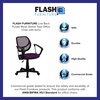 image:imageFlash Furniture Neri Low Back White Mesh Swivel Task Office Chair with ArmsPurple