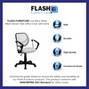 image:imageFlash Furniture Neri Low Back White Mesh Swivel Task Office Chair with ArmsWhite