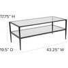 image:imageFlash Furniture Newport Collection Glass Coffee Table with Black Metal FrameCoffee Table