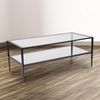 image:imageFlash Furniture Newport Collection Glass Coffee Table with Black Metal FrameCoffee Table