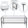 image:imageFlash Furniture Newport Collection Glass Coffee Table with Black Metal FrameCoffee Table