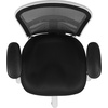 image:imageFlash Furniture Nicholas MidBack Swivel Desk Chair with Wheels Mesh Back Padded Seat and Armrests Adjustable Height Mesh Ergonomic Office Chair BlackBlack MeshWhite Frame