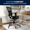 image:imageFlash Furniture Nicholas MidBack Swivel Desk Chair with Wheels Mesh Back Padded Seat and Armrests Adjustable Height Mesh Ergonomic Office Chair BlackBlack MeshBlack Frame