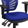 image:imageFlash Furniture Nicholas MidBack Swivel Desk Chair with Wheels Mesh Back Padded Seat and Armrests Adjustable Height Mesh Ergonomic Office Chair BlackBlue