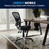 image:imageFlash Furniture Nicholas MidBack Swivel Desk Chair with Wheels Mesh Back Padded Seat and Armrests Adjustable Height Mesh Ergonomic Office Chair BlackBlack MeshBlack Frame
