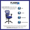 image:imageFlash Furniture Nicholas MidBack Swivel Desk Chair with Wheels Mesh Back Padded Seat and Armrests Adjustable Height Mesh Ergonomic Office Chair BlackBlue