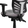 image:imageFlash Furniture Nicholas MidBack Swivel Desk Chair with Wheels Mesh Back Padded Seat and Armrests Adjustable Height Mesh Ergonomic Office Chair BlackGrey