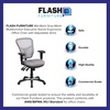 image:imageFlash Furniture Nicholas MidBack Swivel Desk Chair with Wheels Mesh Back Padded Seat and Armrests Adjustable Height Mesh Ergonomic Office Chair BlackGrey
