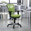 image:imageFlash Furniture Nicholas MidBack Swivel Desk Chair with Wheels Mesh Back Padded Seat and Armrests Adjustable Height Mesh Ergonomic Office Chair BlackGreen