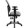image:imageFlash Furniture Nicholas MidBack Swivel Desk Chair with Wheels Mesh Back Padded Seat and Armrests Adjustable Height Mesh Ergonomic Office Chair BlackGrey