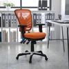 image:imageFlash Furniture Nicholas MidBack Swivel Desk Chair with Wheels Mesh Back Padded Seat and Armrests Adjustable Height Mesh Ergonomic Office Chair BlackOrange