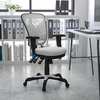 image:imageFlash Furniture Nicholas MidBack Swivel Desk Chair with Wheels Mesh Back Padded Seat and Armrests Adjustable Height Mesh Ergonomic Office Chair BlackWhite